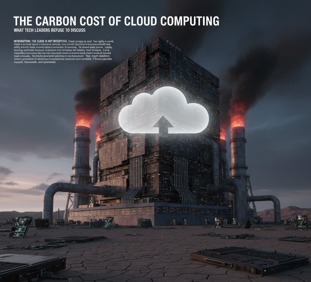 Carbon Cost of Cloud Computing: The Sustainability Issue Tech Ignores